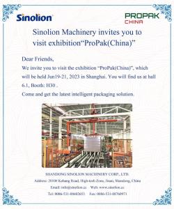 A Sinolion Machinery convida você a visitar a exposição[ProPak(China)